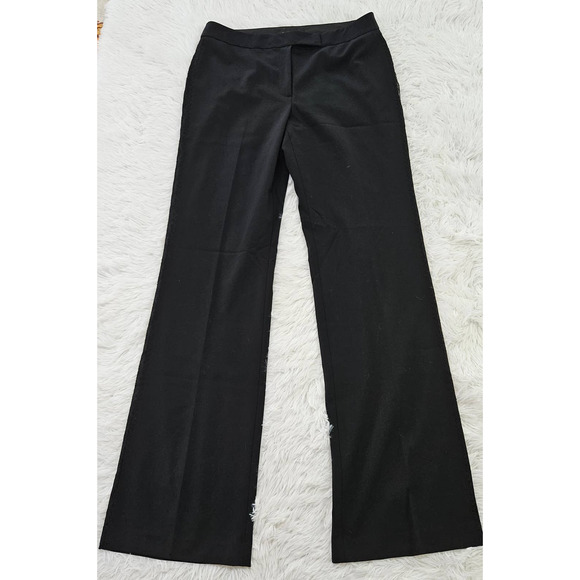 Elie Tahari Women's Black Wool Lace Side Bootcut Leg‎ Trousers. Size 8 - Picture 1 of 12